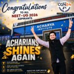 Acharya Institute Shines in NEET-UG 2026; 120+ Students Set to Realise Their Dream of Becoming Doctors