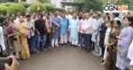 नकटी कांड पर भड़की कांग्रेस: बिलासपुर में नेहरू चौक पर फूंका CM का पुतला, प्रभावित परिवारों के पुनर्वास की मांग